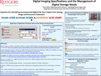 Digital Imaging Specification and the Management of Digital Storage Needs