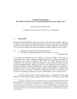 Learning scope economy: Why children will QR out of a tensed embedded clause but adults won’t