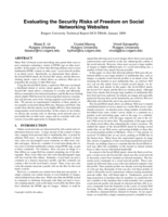 Evaluating the Security Risks of Freedom on Social Networking Websites