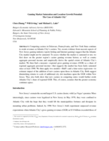 Gaming market saturation and location growth potential: the case of Atlantic City