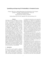 Quantifying and Improving I/O Predictability in Virtualized Systems