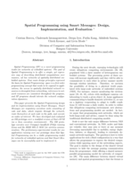 Spatial programming with smart messages for networks of embedded systems