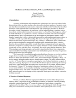 The Patron as Producer: Libraries, Web 2.0, and Participatory Culture