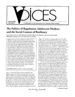 The Politics of Regulation: Adolescent Mothers and the Social Context of Resiliency