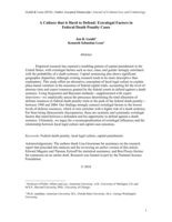 A culture that is hard to defend: extralegal factors in federal death penalty cases