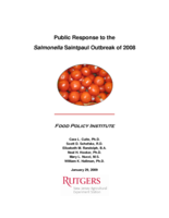 Public Response to the Salmonella Saintpaul Outbreak of 2008