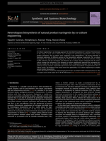 Heterologous biosynthesis of natural product naringenin by co-culture engineering