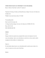 Latitude-enhanced species-area relationships for conservation planning