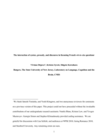 The interaction of syntax, prosody, and discourse in licensing French wh-in-situ questions