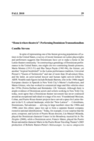"Home is Where Theatre is": Performing Dominican Transnationalism