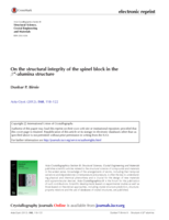 On the Structural Integrity of the Spinel Block in the beta”-Alumina Structure