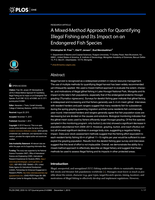 A Mixed-Method Approach for Quantifying Illegal Fishing and Its Impact on an Endangered Fish Species