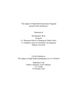 The Impact of High-Skill Guestworker Programs and the STEM Workforce