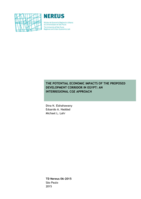 The Potential Economic Impacts of the Proposed Development Corridor in Egypt: An Interregional CGE Approach