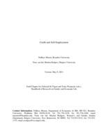 Credit and self-employment