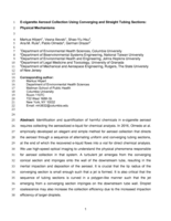 E-cigarette aerosol collection using converging and straight tubing sections: physical mechanisms