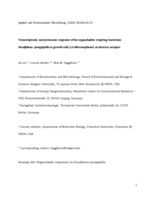 Transcriptomic and proteomic response of the organohalide respiring bacterium Desulfoluna spongiiphila to growth with 2,6-dibromophenol as electron acceptor
