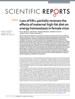 Loss of ERα partially reverses the effects of maternal high-fat diet on energy homeostasis in female mice