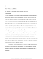 Self-defense and risks