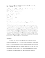 Data-informed and place-based violent crime prevention: the Kansas City, Missouri risk-based policing initiative
