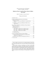 Modeling policy for new public service media networks