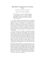 Algorithmic transparency for the smart city