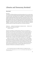 Libraries and democracy revisited