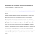 Data-informed crime prevention at convenience stores in Atlantic City