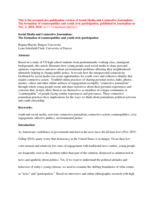 Social media and connective journalism: the formation of counterpublics and youth civic participation