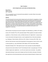 News translators: Latino immigrant youth, social media and citizenship training