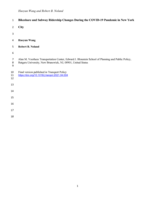 Bikeshare and subway ridership changes during the COVID-19 pandemic in New York