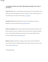Accounting for global value chains: rising global inequality in the wake of COVID-19?