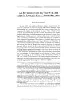 An introduction of this volume and the applied legal storytelling