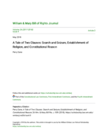 A tale of two clauses: search and seizure, establishment of religion, and constitutional reason