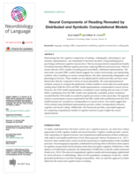 Neural components of reading revealed by distributed and symbolic computational models
