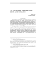 An arbitration agenda for the Biden administration