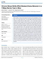 Chronic stress shifts effort-related choice behavior in a y-maze barrier task in mice