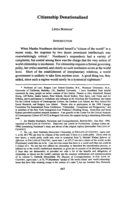 Citizenship denationalized