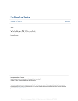 Varieties of citizenship