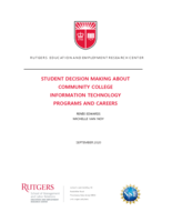 Student decision making about community college information technology programs and careers