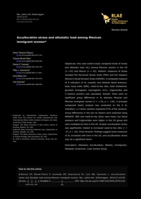 Acculturation stress and allostatic load among Mexican immigrant women