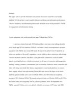 Getting acquainted with social networks and apps: talking about TikTok