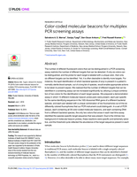 Color-coded molecular beacons for multiplex PCR screening assays