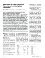 Weed control and tigernut response to preemergence herbicides applied at transplanting