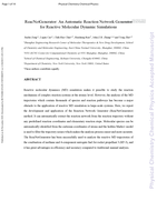 ReacNetGenerator: an automatic reaction network generator for reactive molecular dynamics simulations
