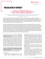 COVID-19 research brief 2: when county hospital bed demand will first surpass capacity