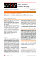 Update on prevention and screening of cervical cancer