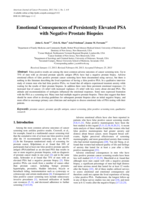 Emotional consequences of persistently elevated PSA with negative prostate biopsies