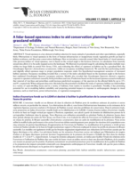 A lidar-based openness index to aid conservation planning for grassland wildlife