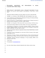 Disentangling tropicalization and deborealization in marine ecosystems under climate change